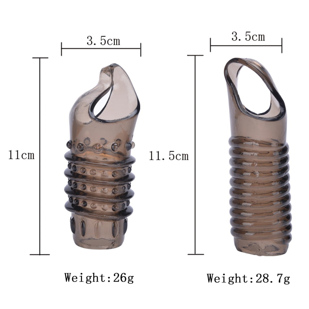 Silicone-Reusable-Penis-Sleeve-Flexible-Glans-Penis-Enlarger-Extender-Delay-Ejaculation-Cock-Ring-Sleeve-Adult-Sex-2