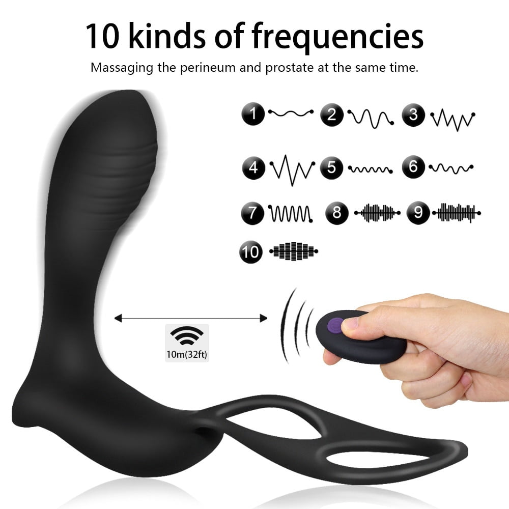Male-Prostate-Massage-Vibrator-Anal-Plug-Silicone-Waterproof-Prostate-Stimulator-Butt-Plug-Delay-Ejaculation-Ring-Toy-2